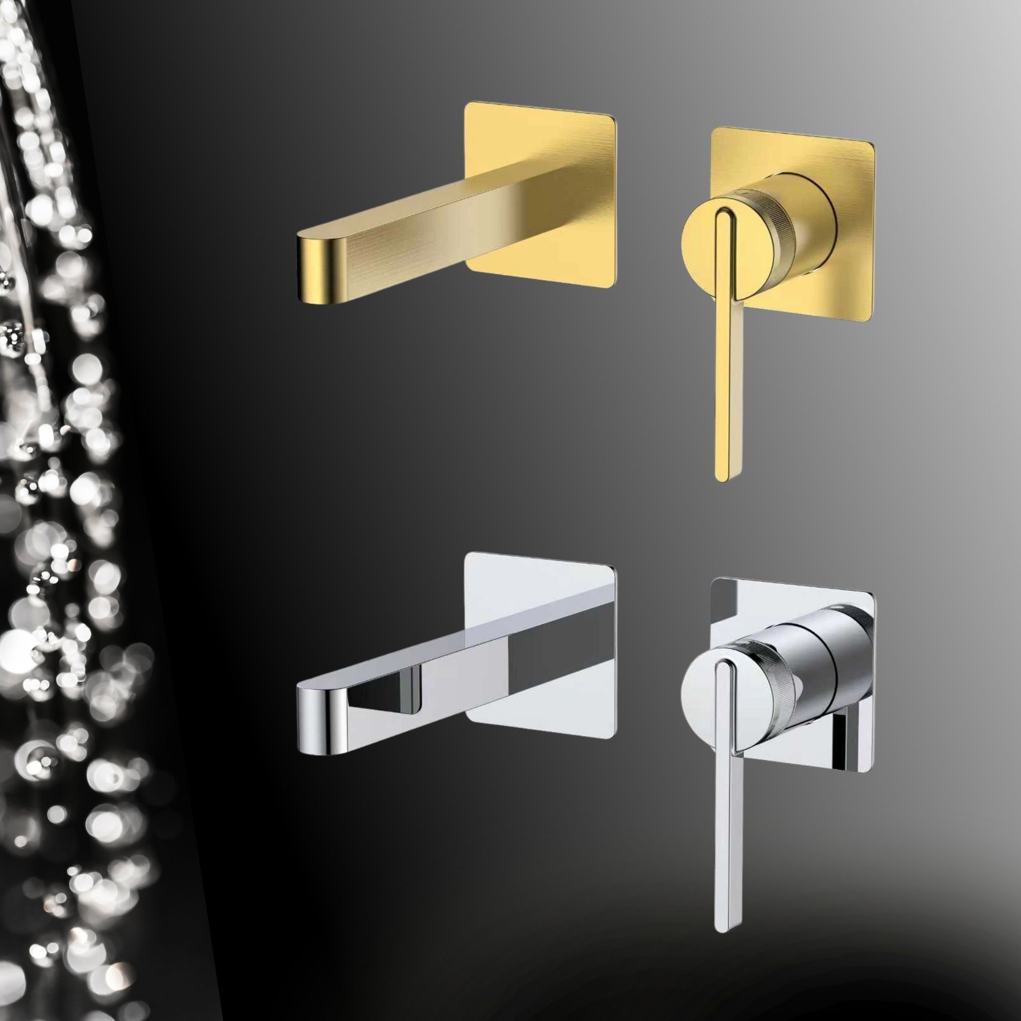 Bateria umywalkowa podtynkowa AUREVO - 2 kolory